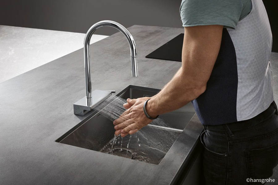 Küchen Innovationen Wasserhahn Spüle Aktuelles News Trends Juni 2022 Tischler Möbeltischler woodendesign Möbeltischlerei Möbelmanufaktur Hamburg