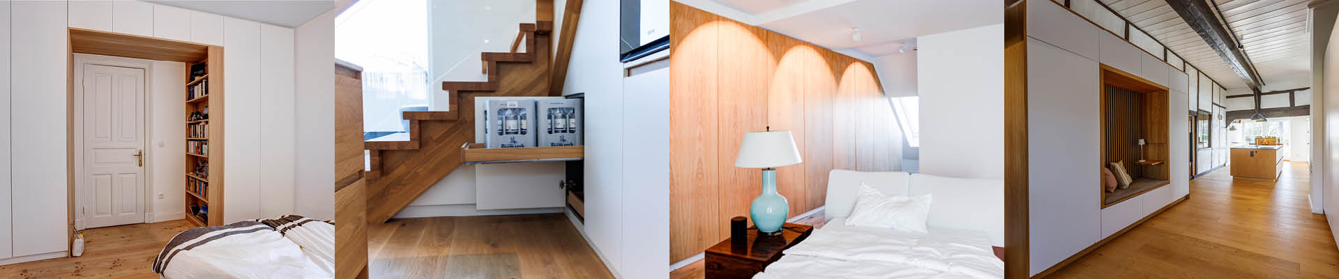 Schlafzimmer, Flur, Ankleidezimmer, Wohnzimmer, Hauswirtschaftsraum, Küche, Badezimmer, Homeoffice, Kinderzimmer, Vorratsraum, Gästezimmer, Dachgeschoss, Abstellraum, Hobbyraum, Garage, Gartenhaus, Keller, unter der Treppe, Ferienhaus, Dachgeschoss| Einbauschrank vom Schreiner / Einbauschränke von der Möbeltischlerei woodendesign in Hamburg
