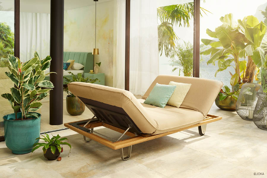 JOKA Outdoormöbel | Sonnenliege Sunbed Butterfly Klappfunktionen | Fachhändler in Hamburg | woodendesign feine Möbel